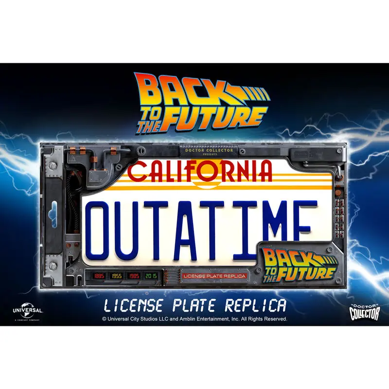 Replika 1/1 ´Outatime´ DeLorean SPZ fotografii produktu