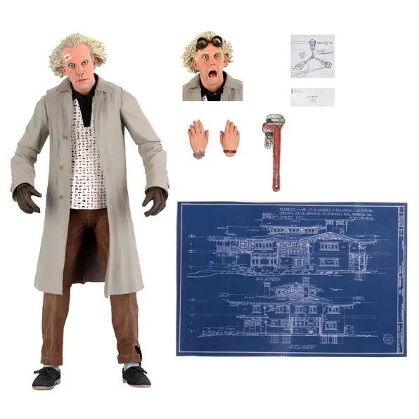 Back to the Future Doc Brown Ultimate figurka 18 cm fotografii produktu