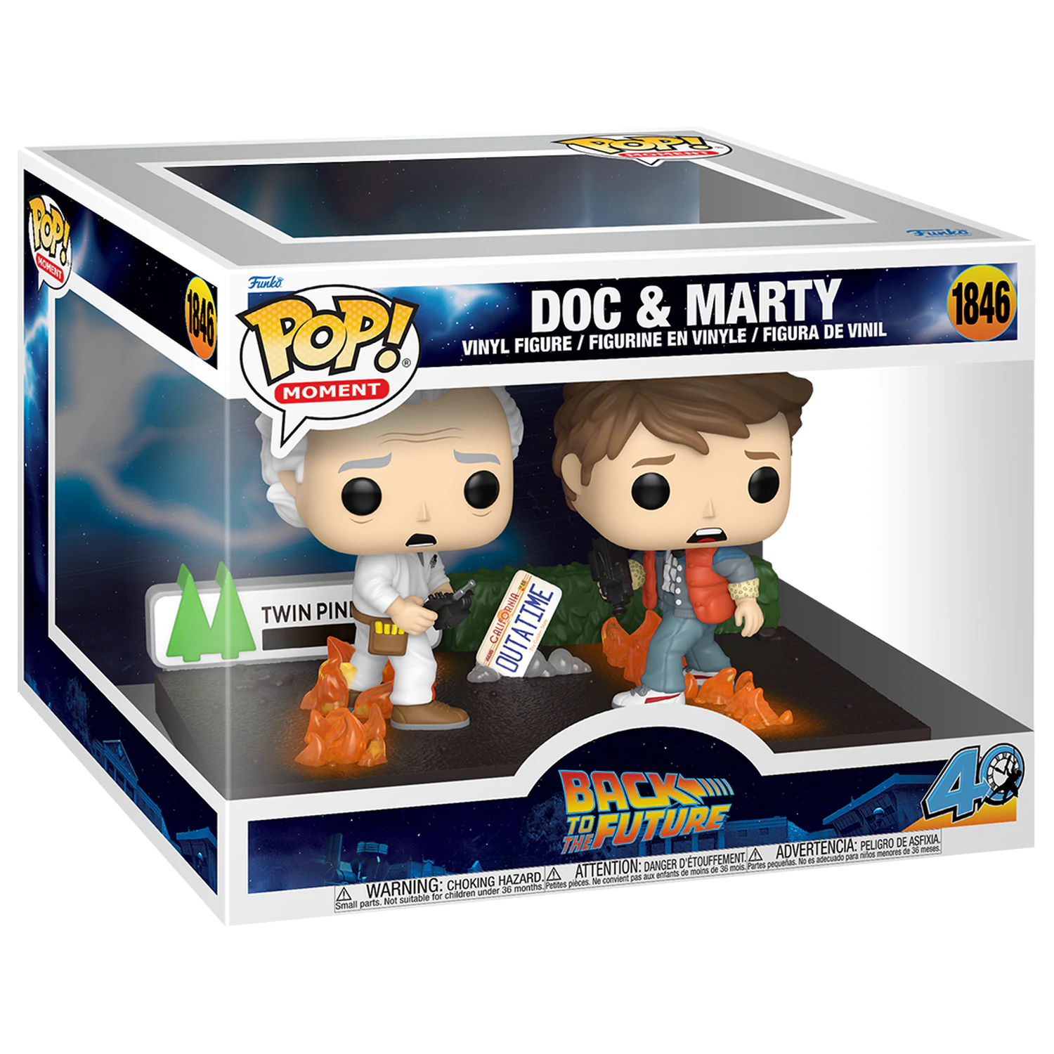 Back to the Future Funko POP Moments vinylové figurky Doc & Marty 9 cm fotografii produktu