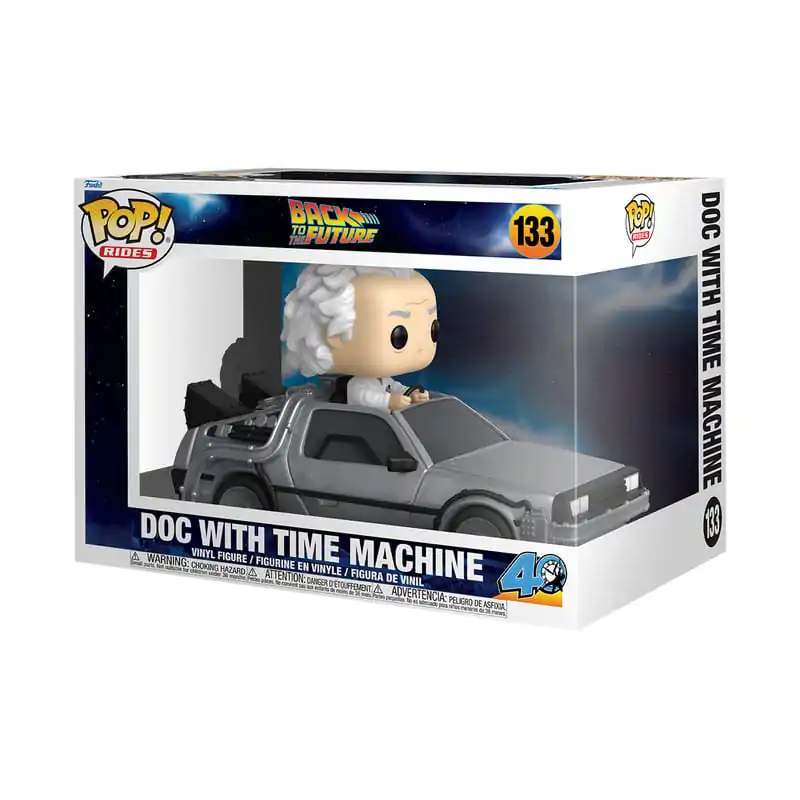Back to the Future Funko POP! Rides Luxusní vinylová figurka Doc s Time Machine 9 cm fotografii produktu