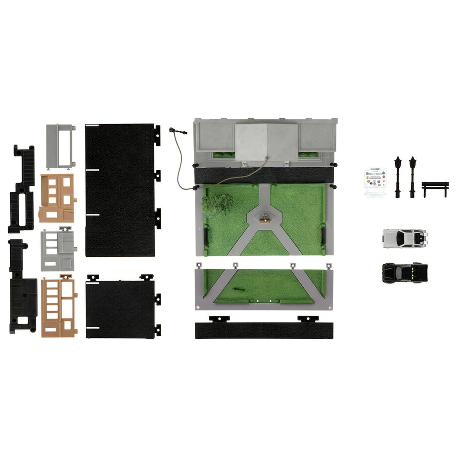 Back To The Future Hill Valley Court Square replika dioramatu fotografii produktu