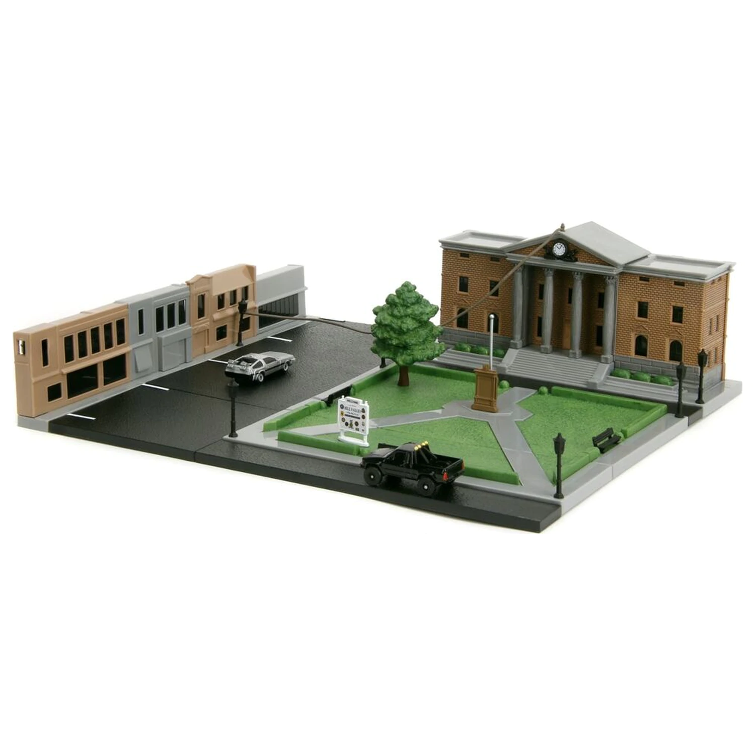 Back To The Future Hill Valley Courthouse Square diorama replika fotografii produktu
