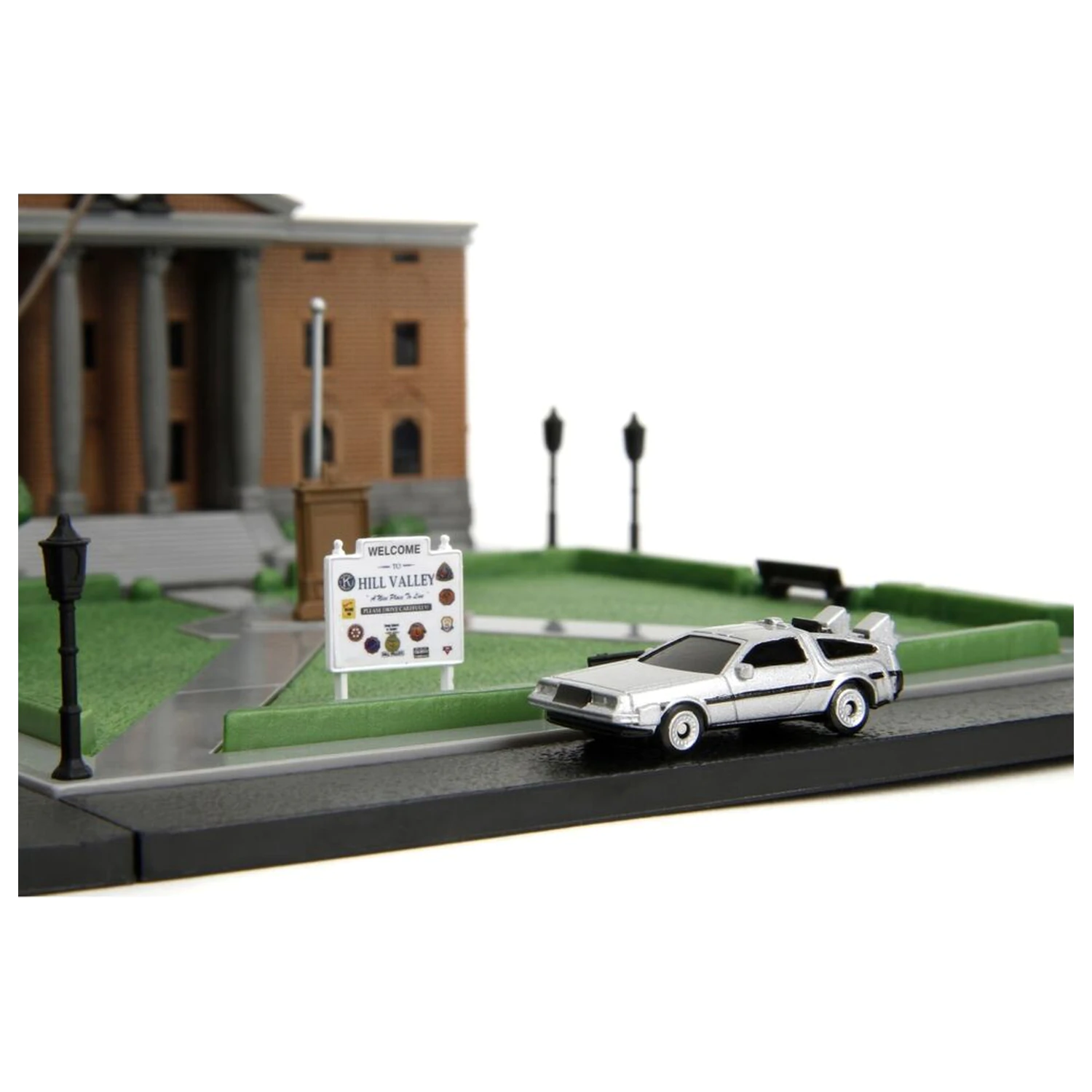 Back To The Future Hill Valley Courthouse Square diorama replika fotografii produktu