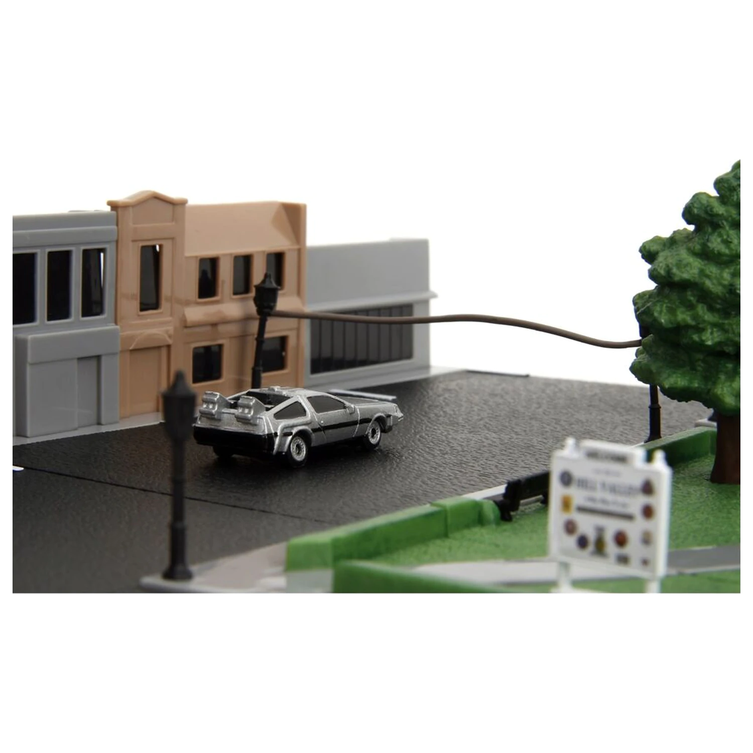 Back To The Future Hill Valley Courthouse Square diorama replika fotografii produktu