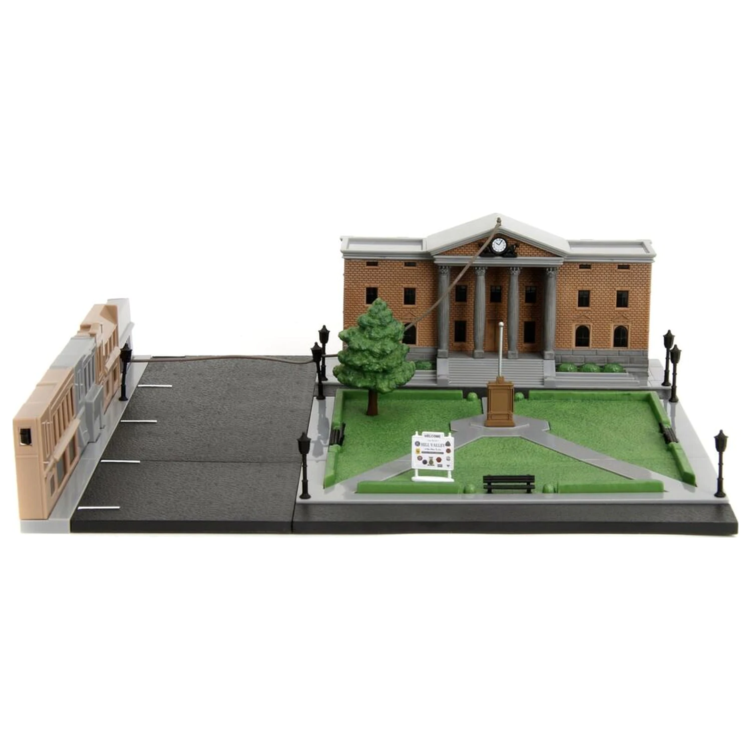 Back To The Future Hill Valley Courthouse Square diorama replika fotografii produktu