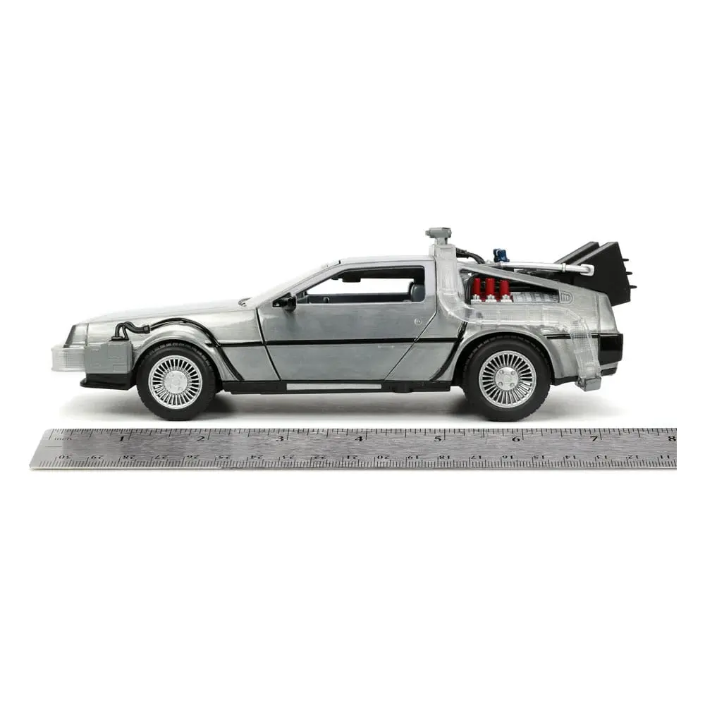 Back to the Future Hollywood Rides Diecast Model 1/24 Back to the Future 1 Stroj času fotografii produktu