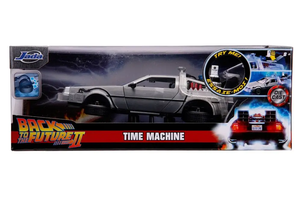 Back to the Future II Hollywood Rides Kovový model 1/24 DeLorean Time Machine fotografii produktu