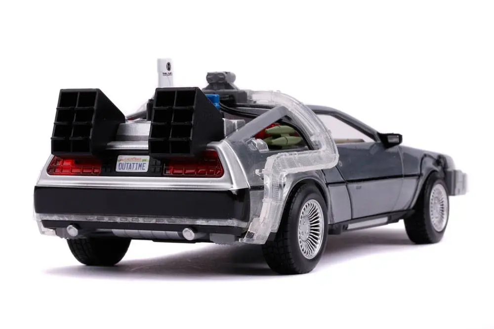 Back to the Future II Hollywood Rides Kovový model 1/24 DeLorean Time Machine fotografii produktu