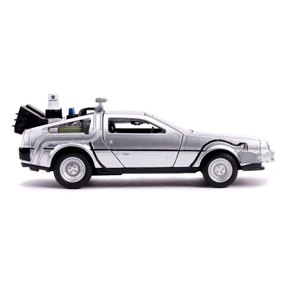 Back to the Future II Hollywood Rides Diecast Model 1/32 DeLorean Time Machine – Odlévaný model fotografii produktu