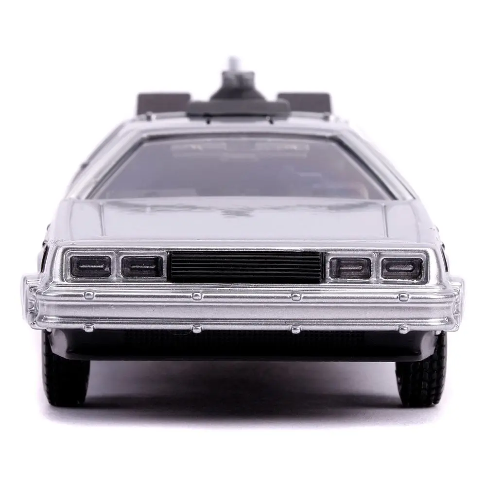 Back to the Future II Hollywood Rides Diecast Model 1/32 DeLorean Time Machine – Odlévaný model fotografii produktu