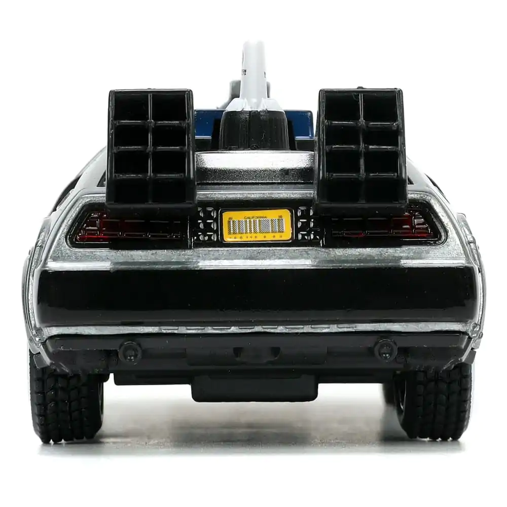 Back to the Future III Hollywood Rides Diecast Model 1/32 DeLorean Time Machine Volné Kolo fotografii produktu