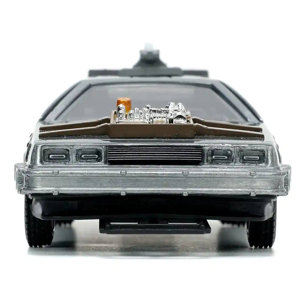 Back to the Future III Hollywood Rides Diecast Model 1/32 DeLorean Time Machine Volné Kolo fotografii produktu