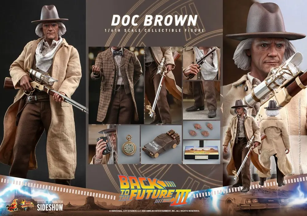 Back To The Future III Movie Masterpiece akční figurka 1/6 Doc Brown 32 cm fotografii produktu