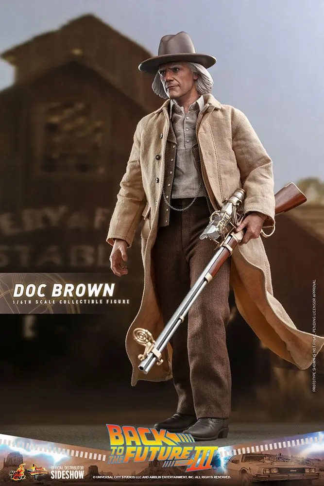 Back To The Future III Movie Masterpiece akční figurka 1/6 Doc Brown 32 cm fotografii produktu