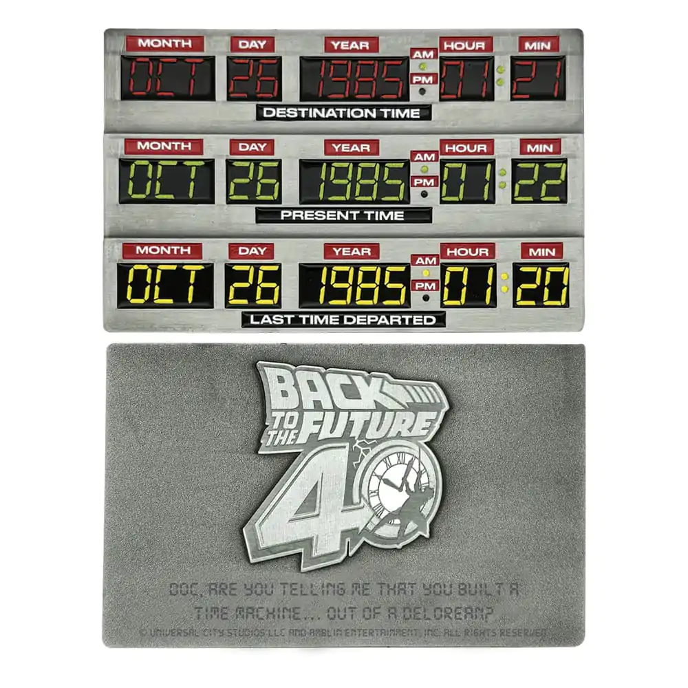 Back To The Future Slitek k 40. výročí Time Circuits Limited Edition fotografii produktu