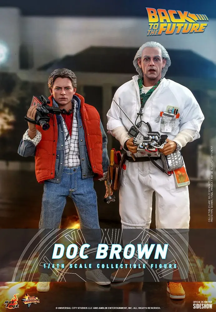 Akční figurka Movie Masterpiece Back To The Future 1/6 Doc Brown 30 cm fotografii produktu