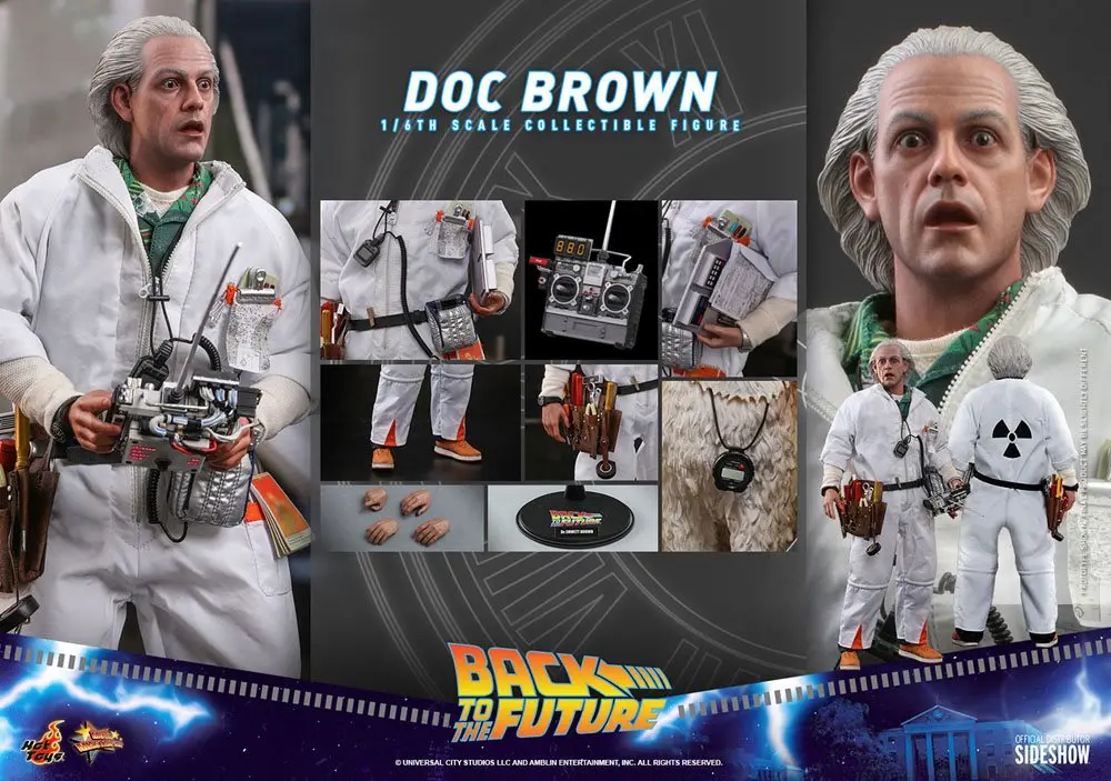 Akční figurka Movie Masterpiece Back To The Future 1/6 Doc Brown 30 cm fotografii produktu