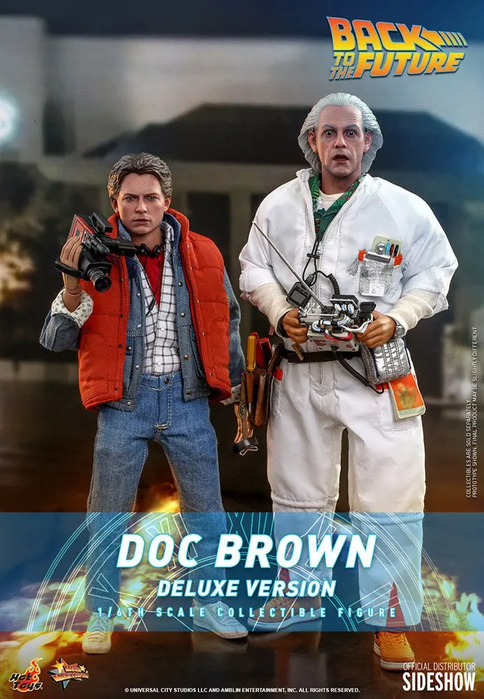 Back To The Future Movie Masterpiece Akční figurka 1/6 Doc Brown (Deluxe Version) 30 cm fotografii produktu