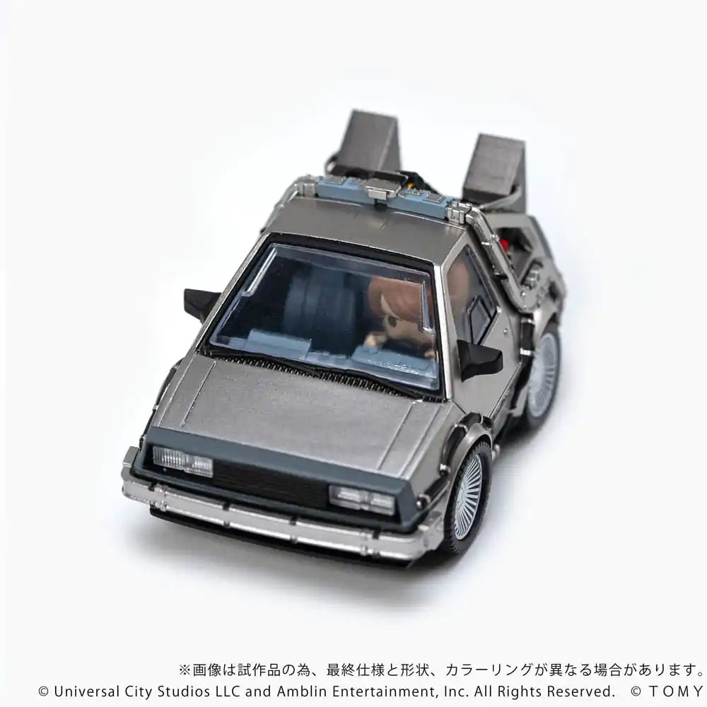 Back to the Future Q-Village Vozidlo s minifigurkami Time Machine 9 cm fotografii produktu