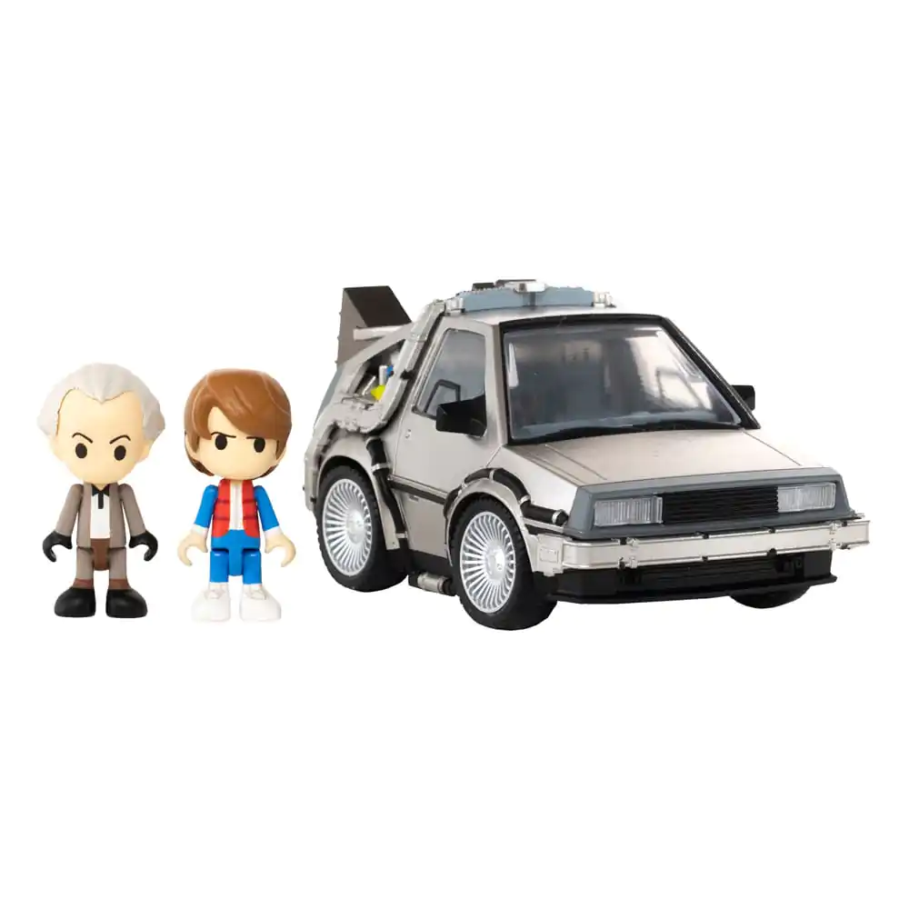 Back to the Future Q-Village Vozidlo s minifigurkami Time Machine 9 cm fotografii produktu