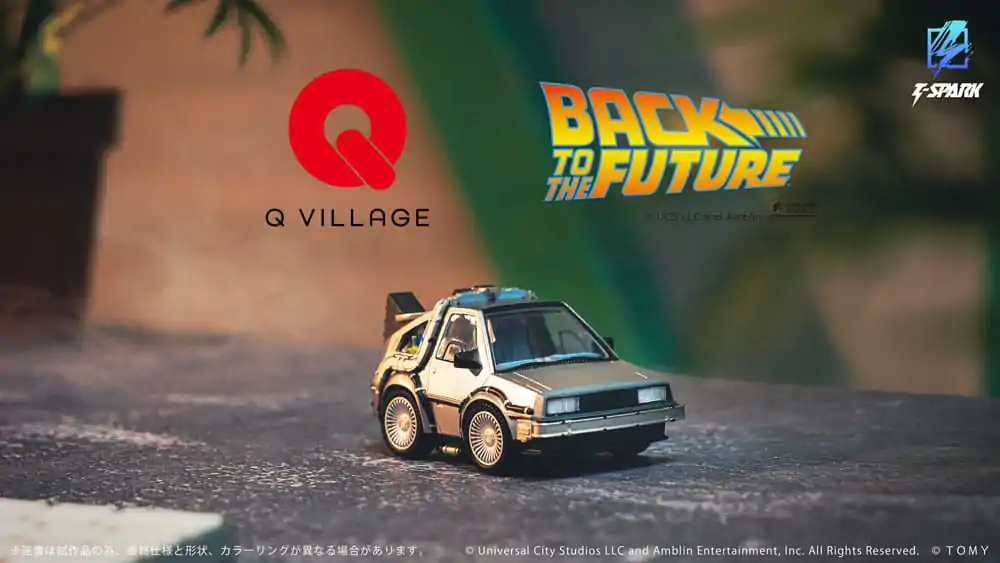 Back to the Future Q-Village Vozidlo s minifigurkami Time Machine 9 cm fotografii produktu