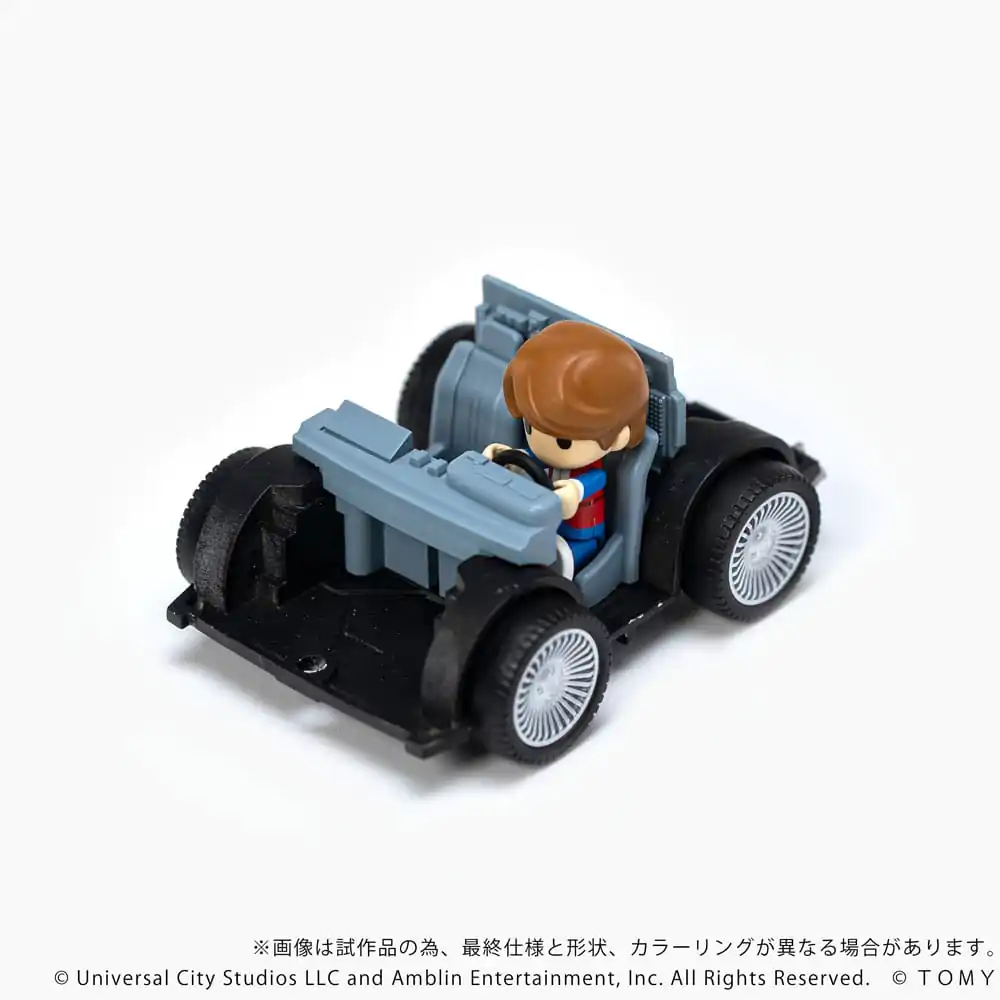 Back to the Future Q-Village Vozidlo s minifigurkami Time Machine 9 cm fotografii produktu