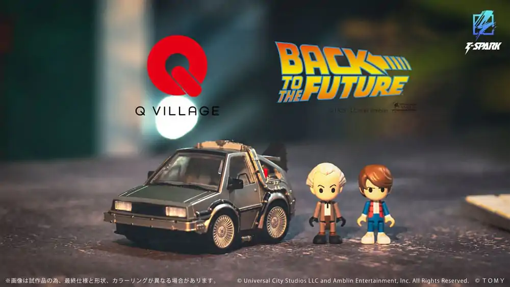 Back to the Future Q-Village Vozidlo s minifigurkami Time Machine 9 cm fotografii produktu