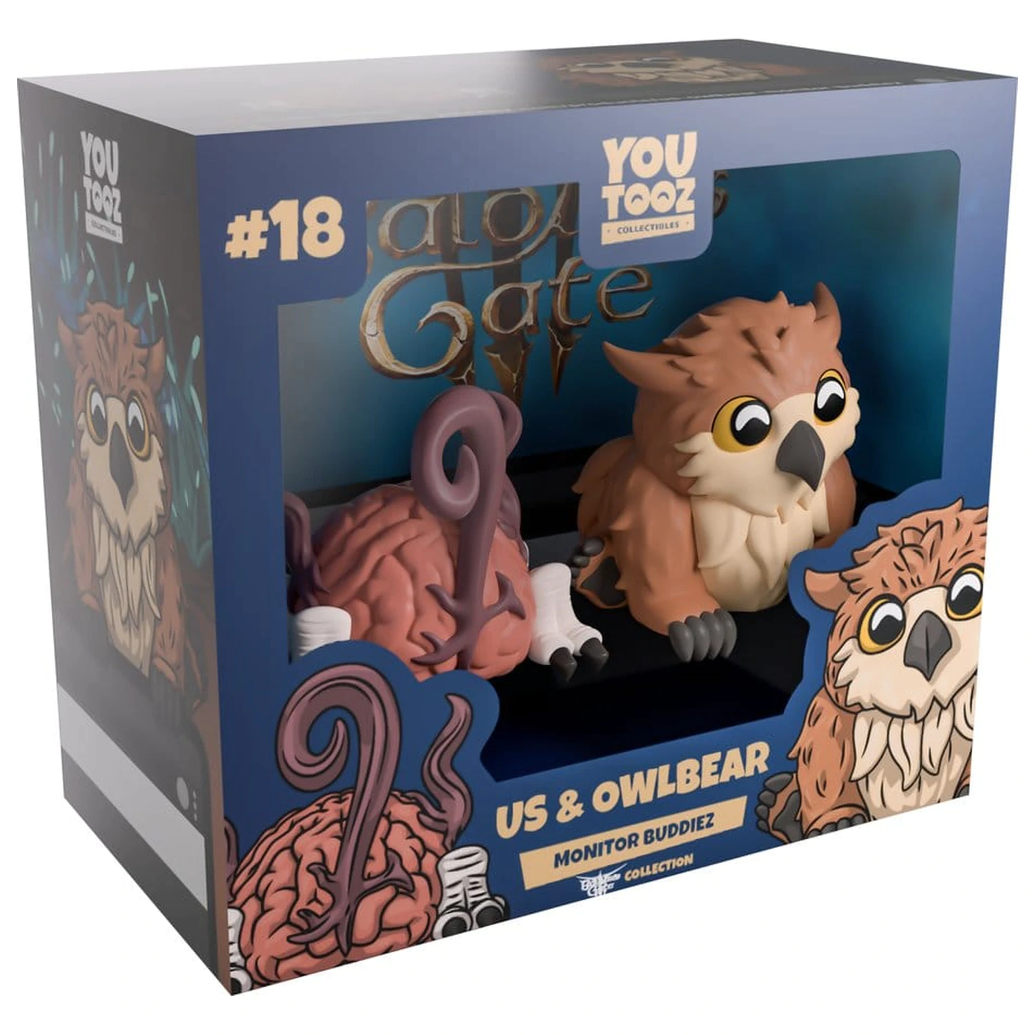 Baldur's Gate 3 Vinylové figurky Us & Owlbear 4 cm fotografii produktu