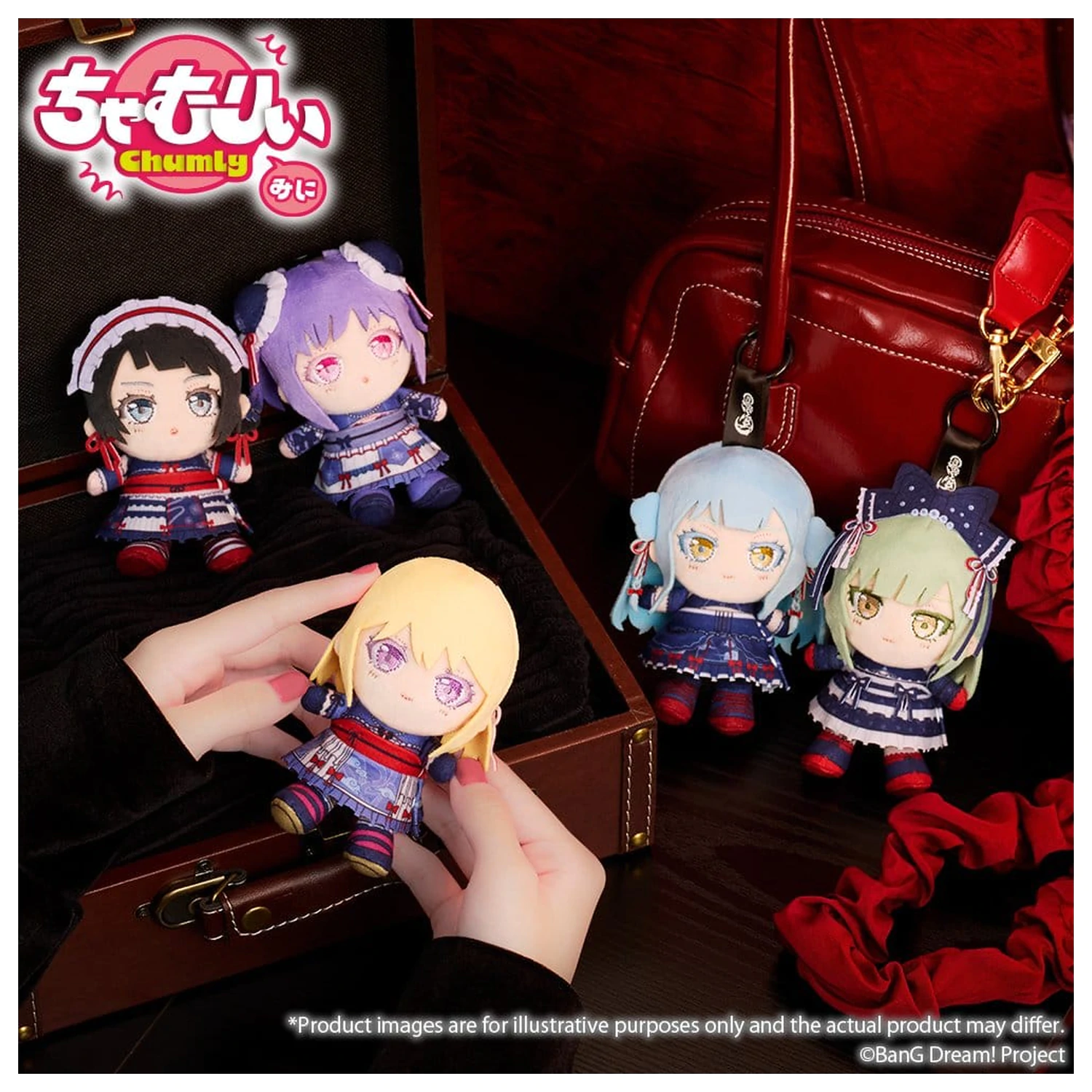 BanG Dream! Chamuri Mini plyšová klíčenka Ave Mujica Senbi Toryo Ver. Oblivionis 10 cm fotografii produktu