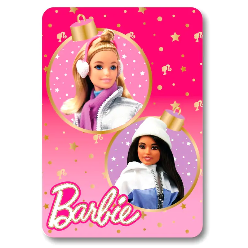Barbie Vánoční fleecová deka fotografii produktu