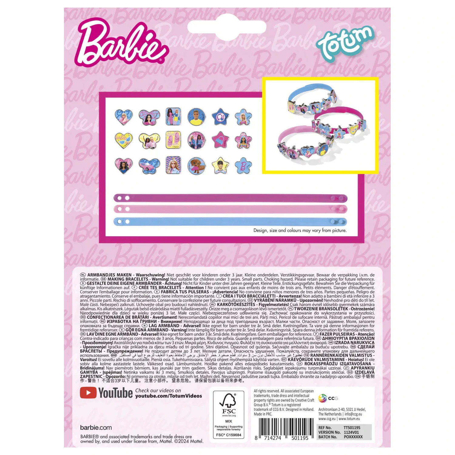 Barbie Cool sada na výrobu náramků fotografii produktu