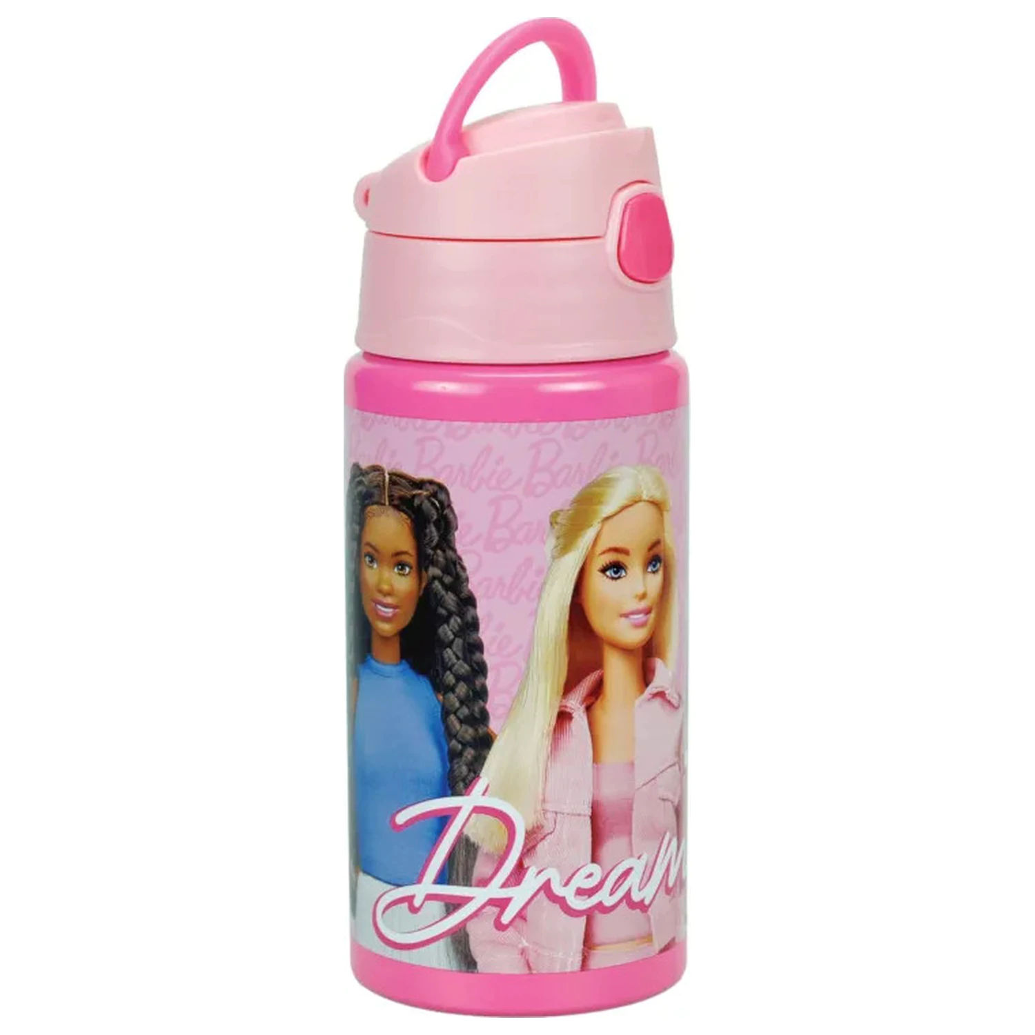 Barbie Dream Team Hliníková láhev s brčkem s poutkem 500 ml fotografii produktu