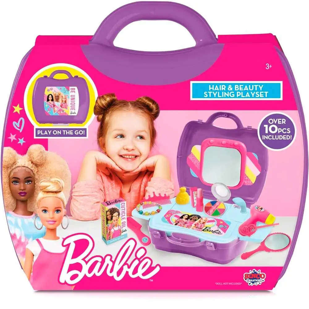 Barbie Kadeřnický a kosmetický kufřík fotografii produktu