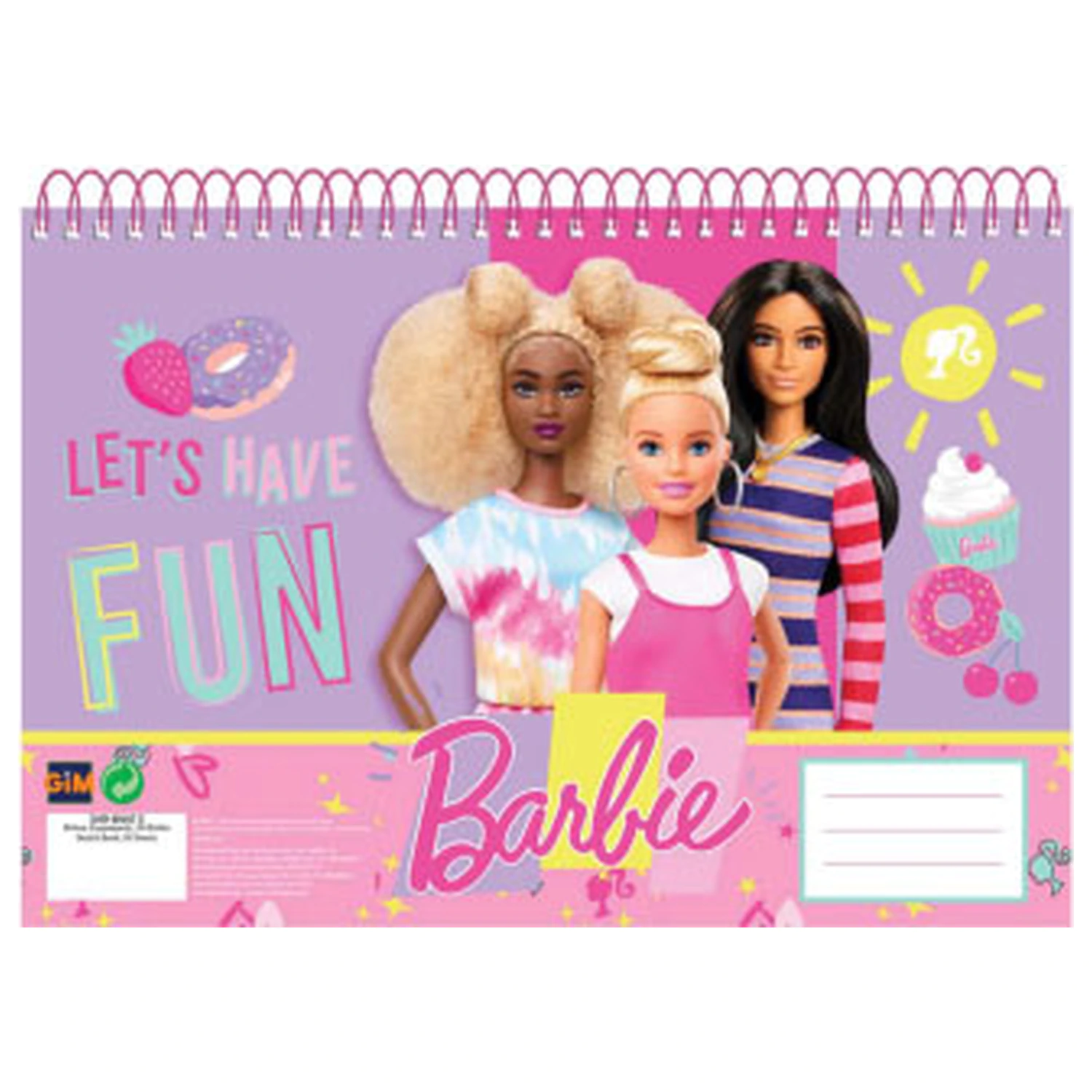 Barbie Happy Thoughts A/4 spirálový skicář, 30 listů fotografii produktu