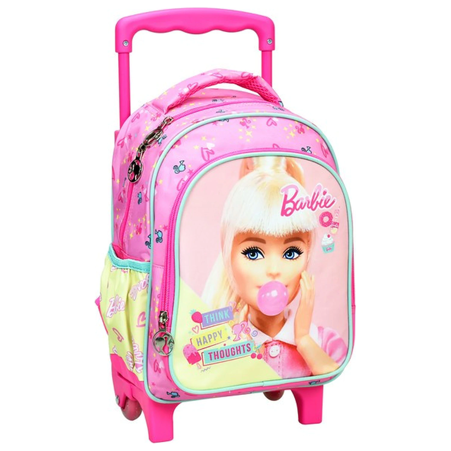 Barbie Happy Thoughts školní batoh na kolečkách pro předškoláky, taška 30 cm fotografii produktu