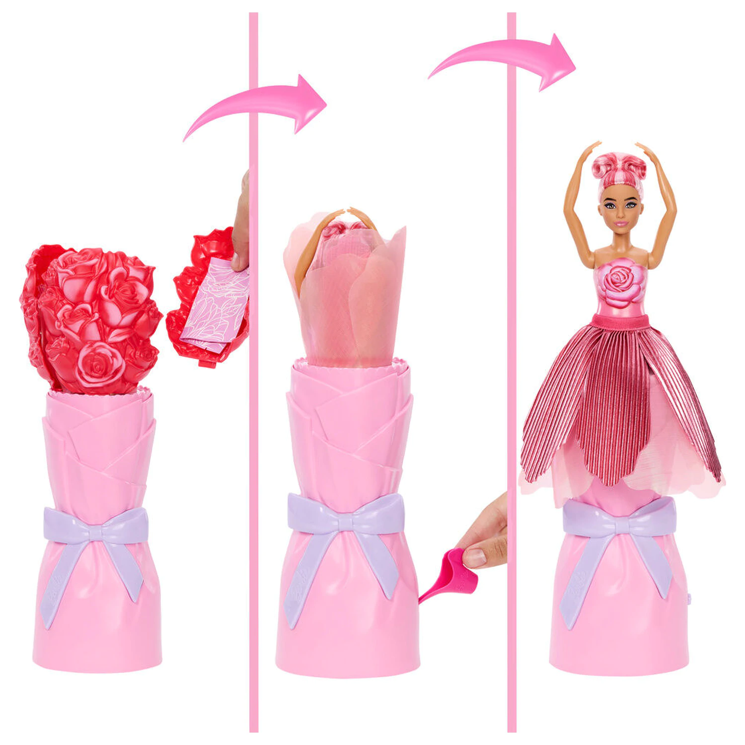 Barbie Petal Pop Red Rose panenka fotografii produktu