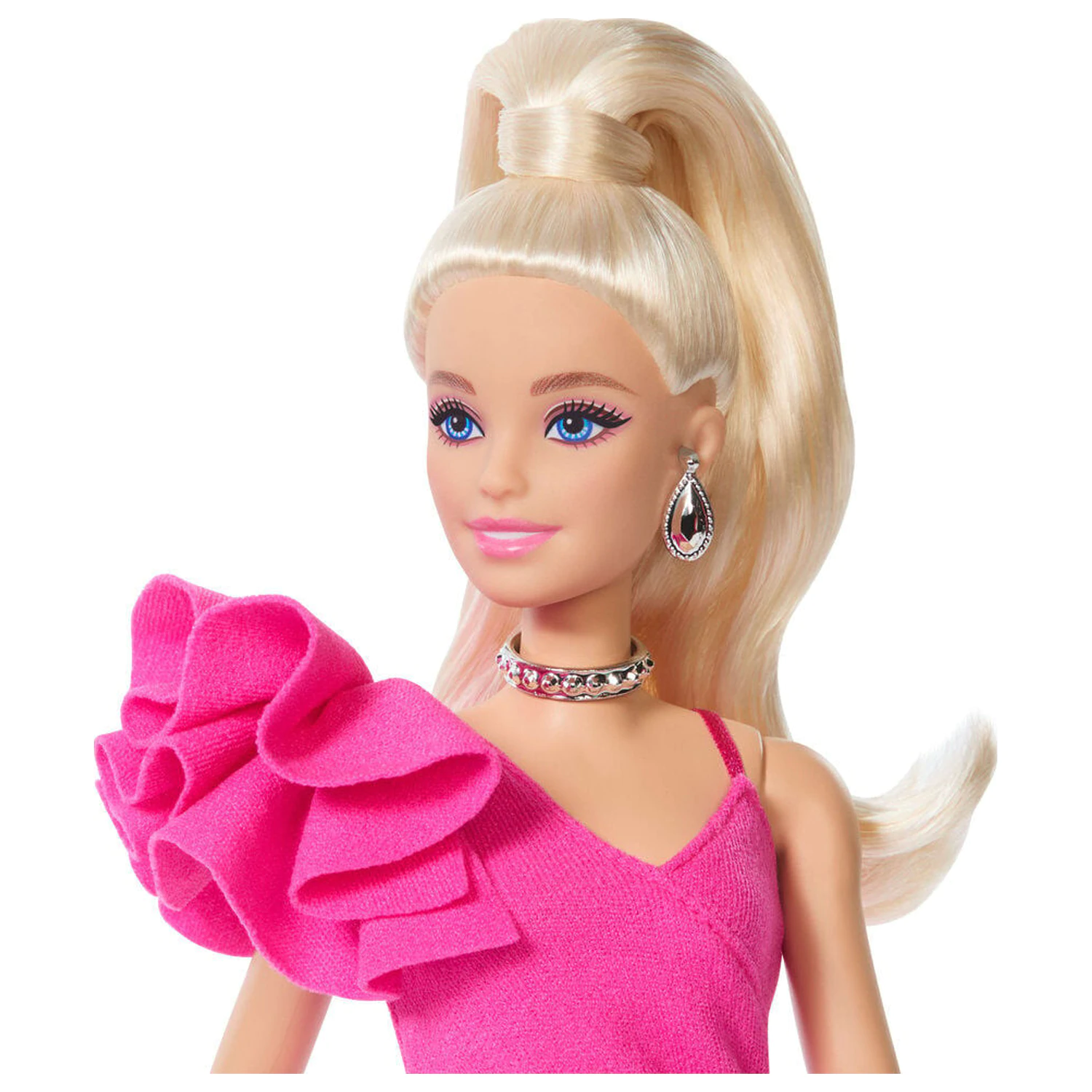 Barbie růžové šaty panenka fotografii produktu
