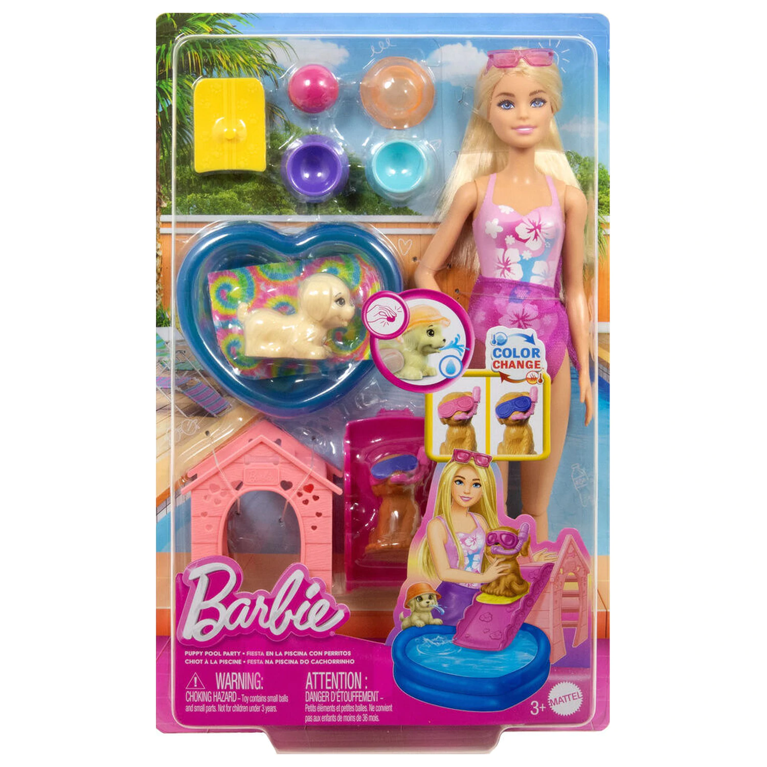 Barbie Panenka bazén štěňata fotografii produktu