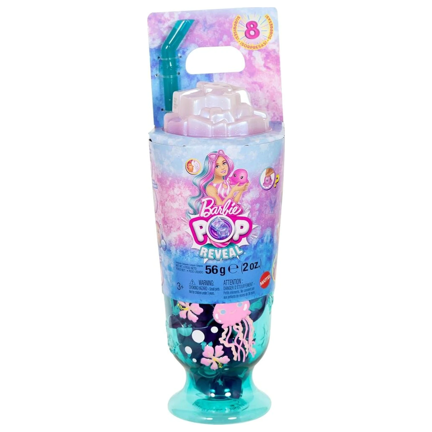 Barbie Pop Reveal Sea Breeze Blue Cup panenka fotografii produktu