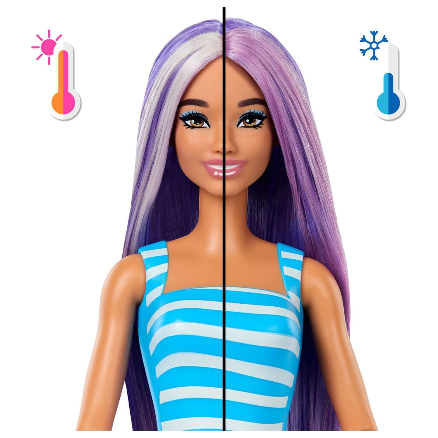 Barbie Pop Reveal Sea Breeze Purple panenka fotografii produktu
