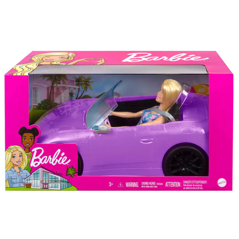 Barbie Purple Convertible + panenka fotografii produktu