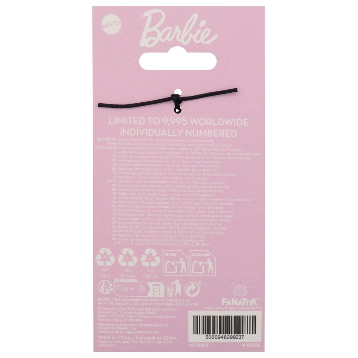 Barbie klíčenka s poznávací značkou Limitovaná edice fotografii produktu