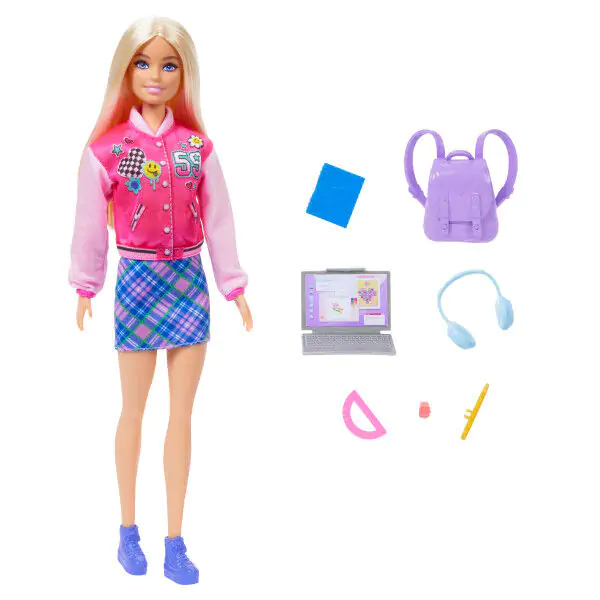 Panenka Barbie studentka fotografii produktu
