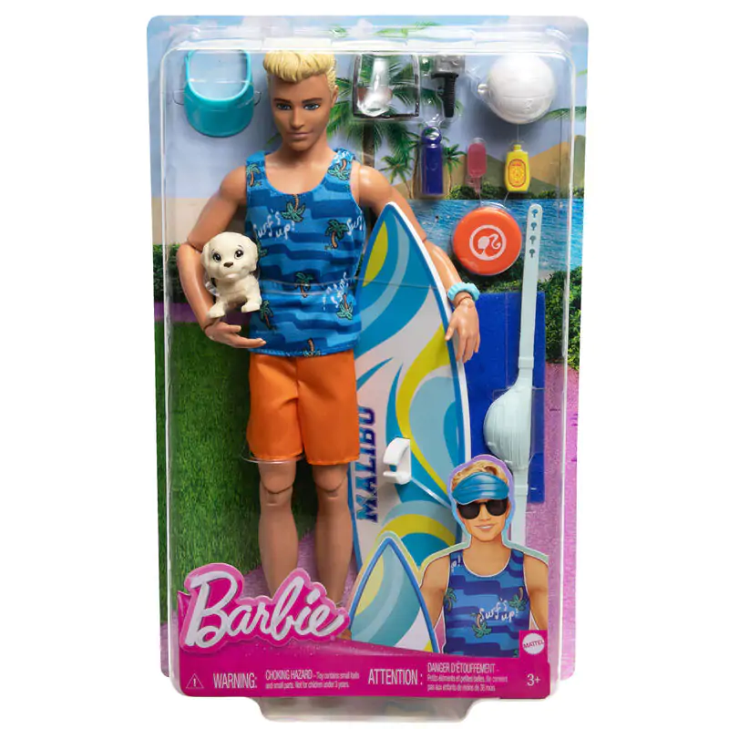 Panenka Ken s prknem na surfování Barbie fotografii produktu