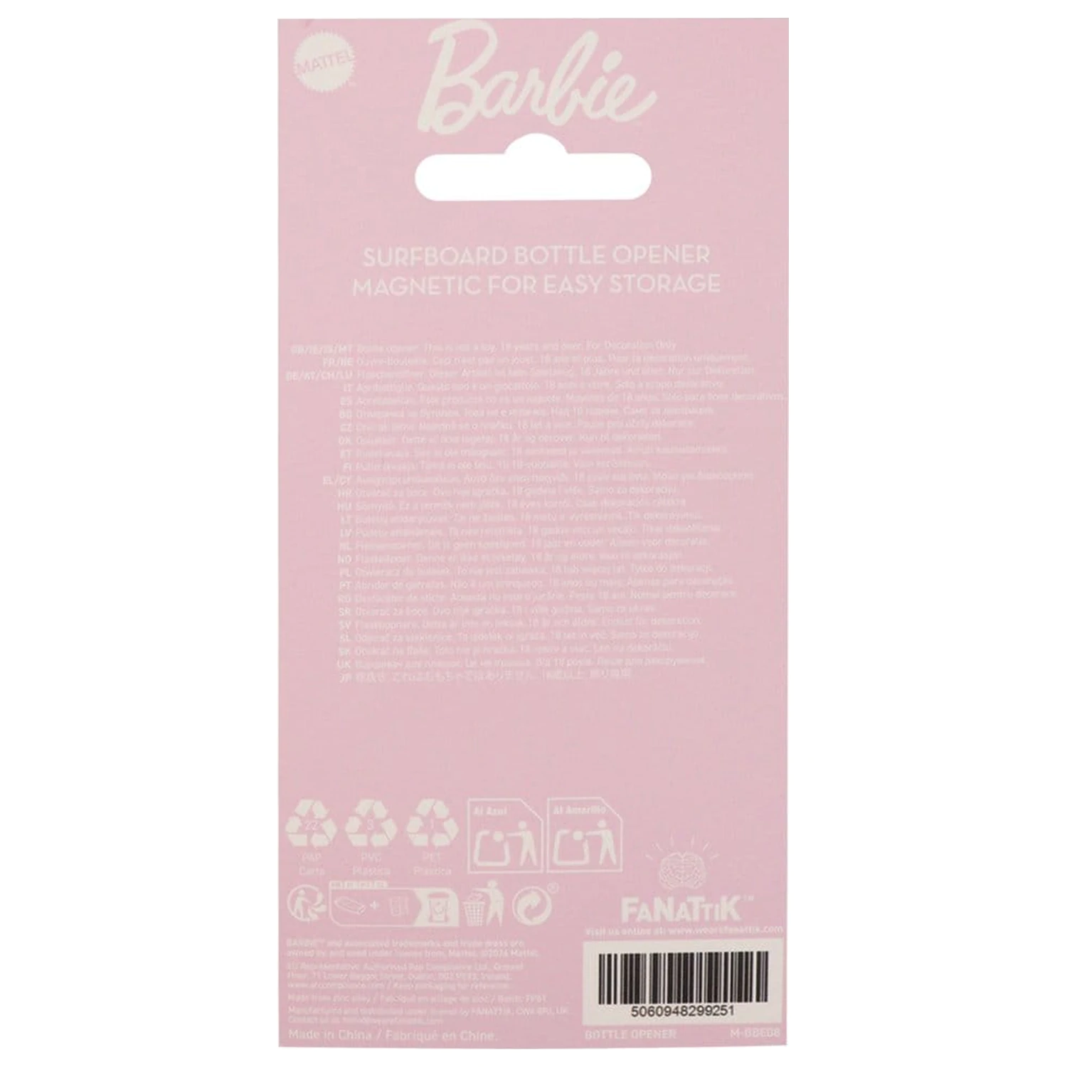 Barbie otvírák na láhve surfové prkno magnetické fotografii produktu