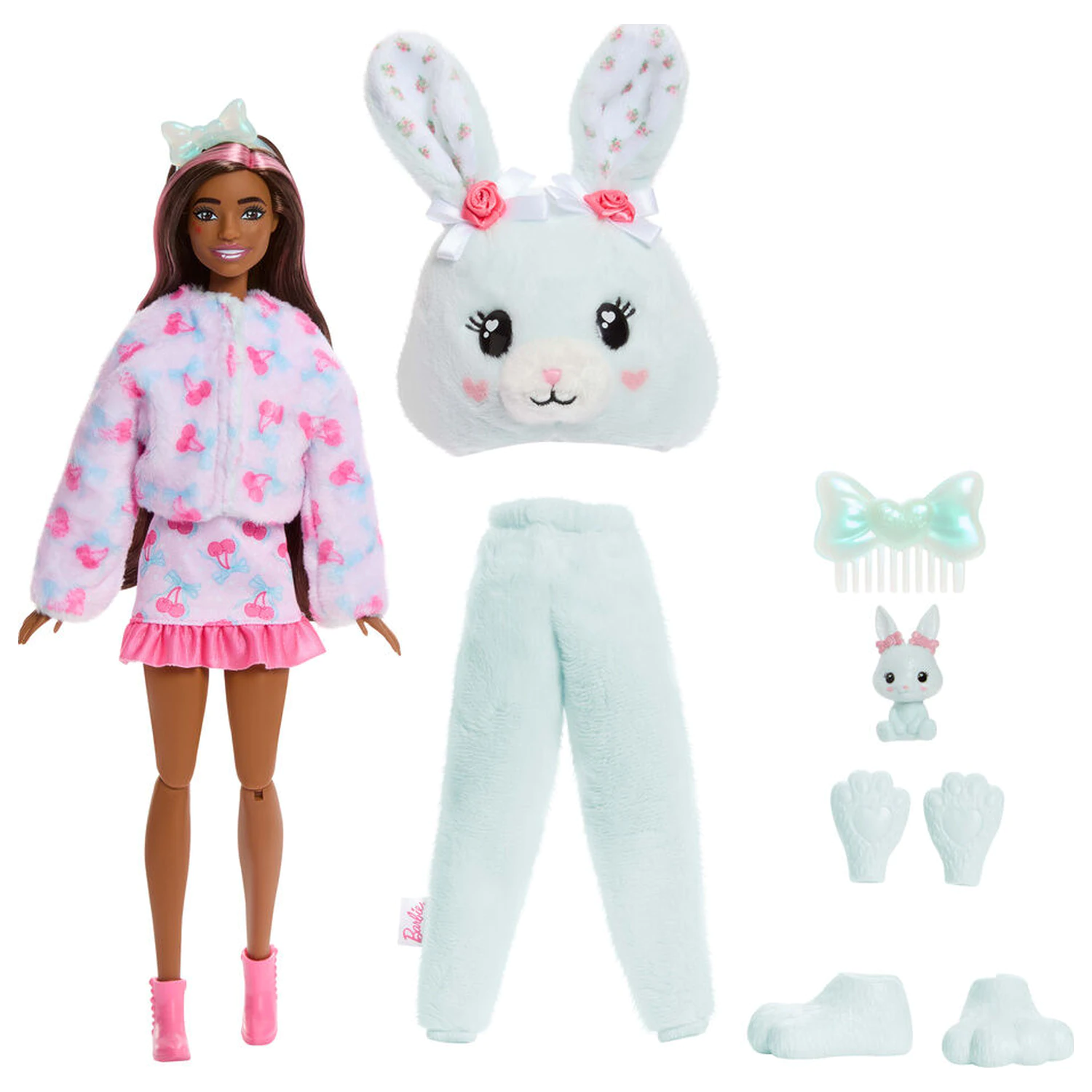 Barbie Sweet Ties Cutie Reveal Mint Bunny panenka fotografii produktu