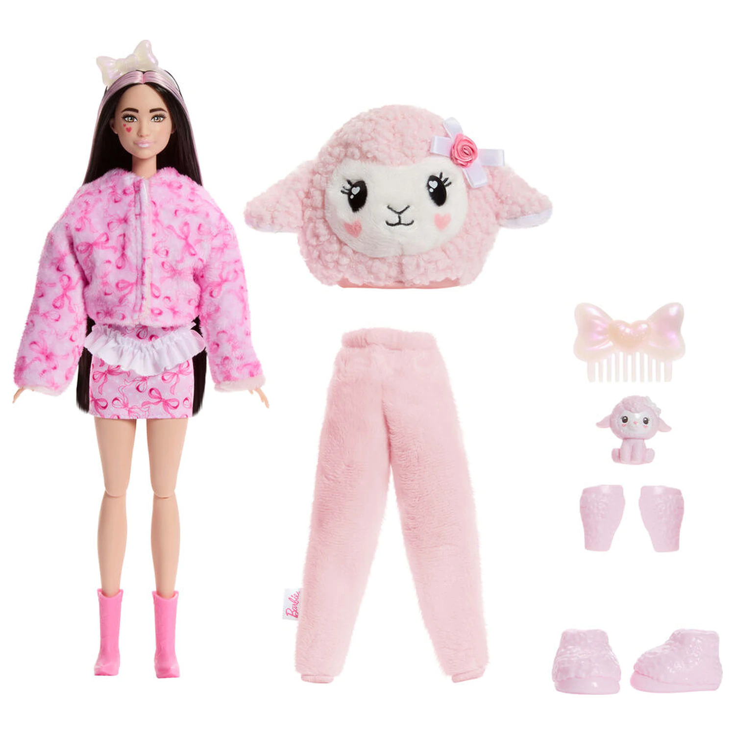 Barbie Sweet Ties Cutie Reveal panenka růžová ovce fotografii produktu