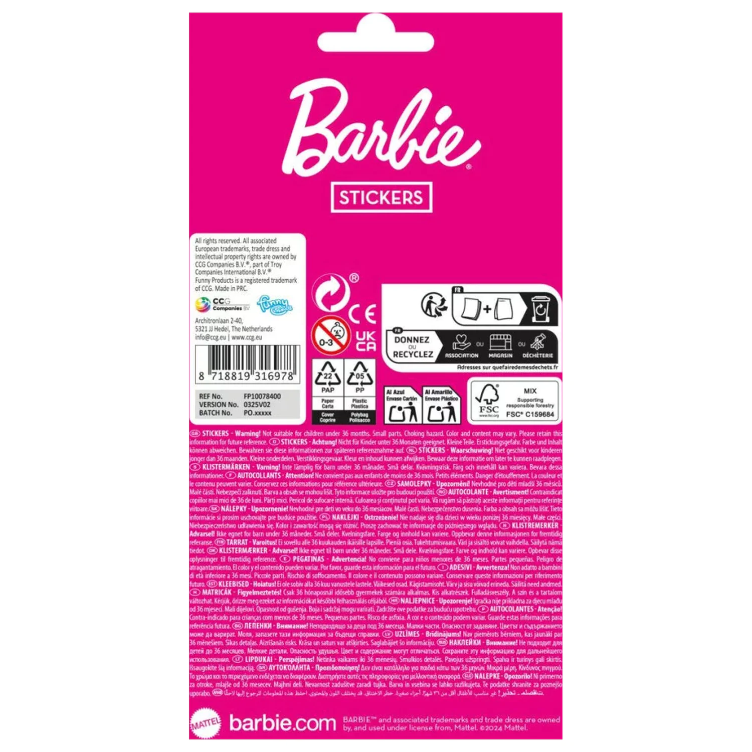 Samolepka Barbie Vibes fotografii produktu