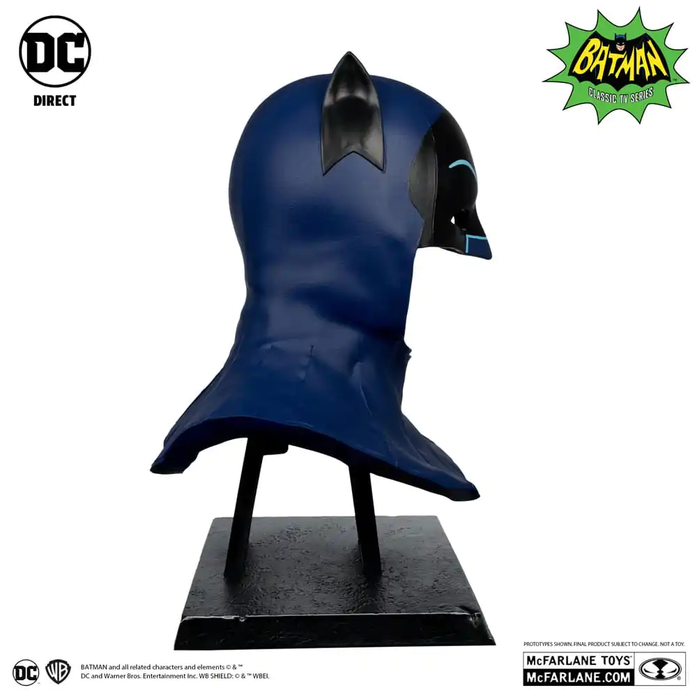 Batman 1966 DC Direct Replica 1/1 Batman Cowl Replika helmy Batmana 53 cm fotografii produktu