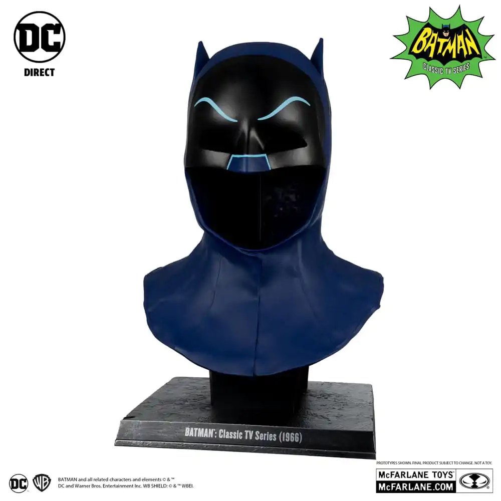 Batman 1966 DC Direct Replica 1/1 Batman Cowl Replika helmy Batmana 53 cm fotografii produktu